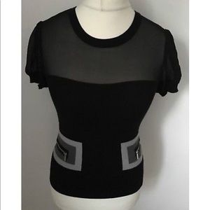 Karen Millen Silk Sleeve Sweater.